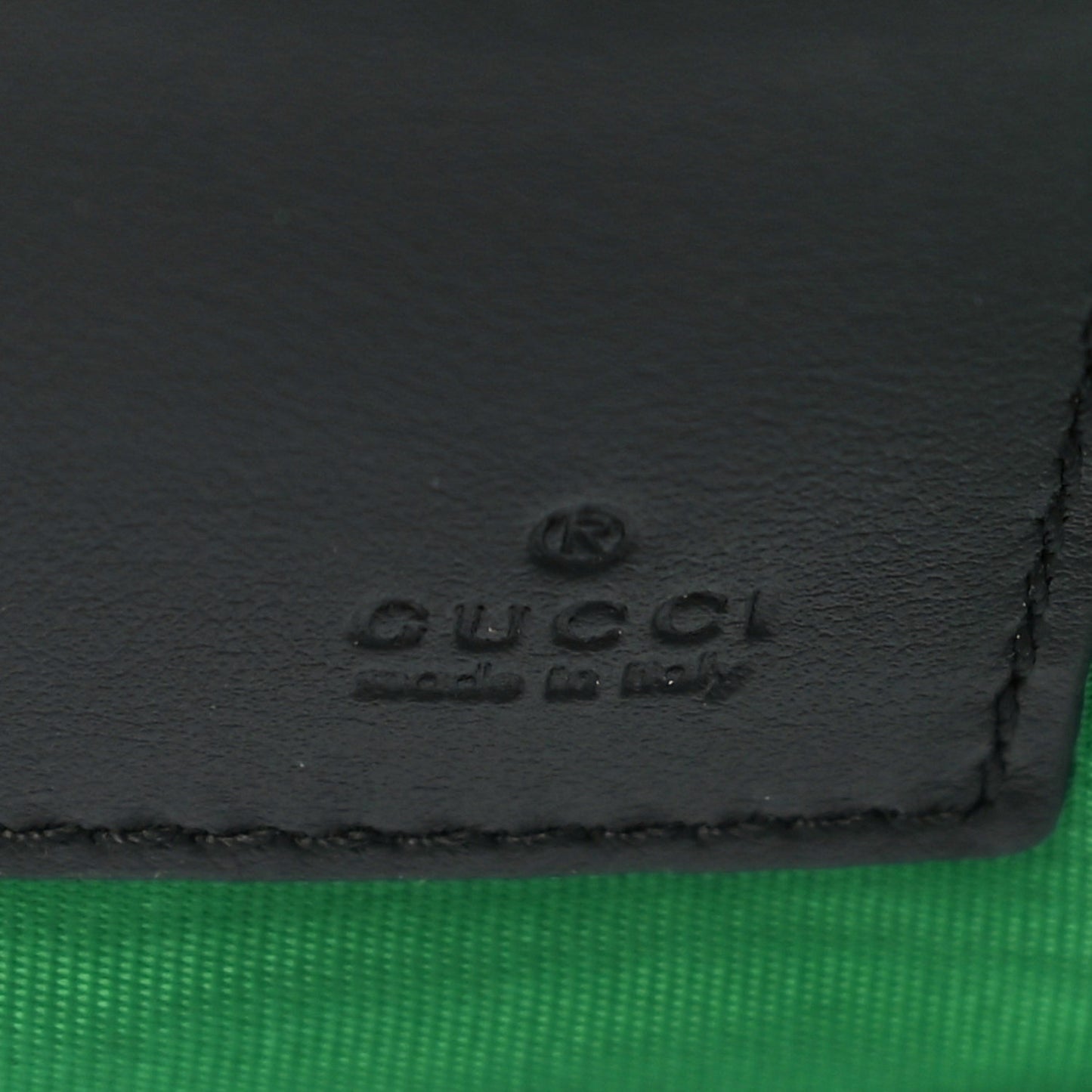 Calfskin G Rhombus Quilted Documents Holder Black