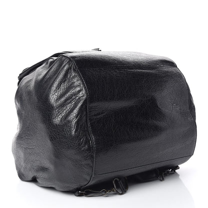Balenciaga Agneau Classic Hardware Zip Traveler Backpack Black 4 of 9