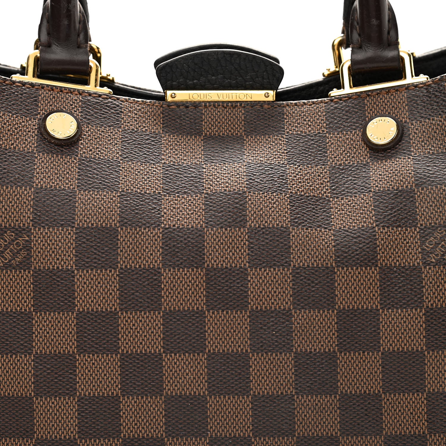 Louis Vuitton Damier Ebene Cuir Taurillon Brittany Black 8 of 16