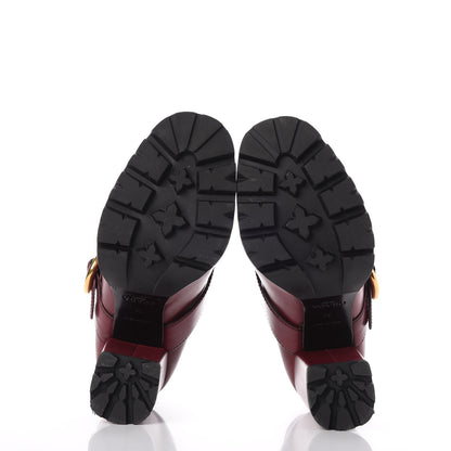 Prada Calfskin Cap Toe Chelsea Boots 38 Amaranto 7 of 14