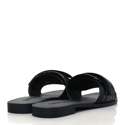Christian Dior Calfskin Cannage Dio(r)evolution Slide Sandals 39 Black 4 of 9