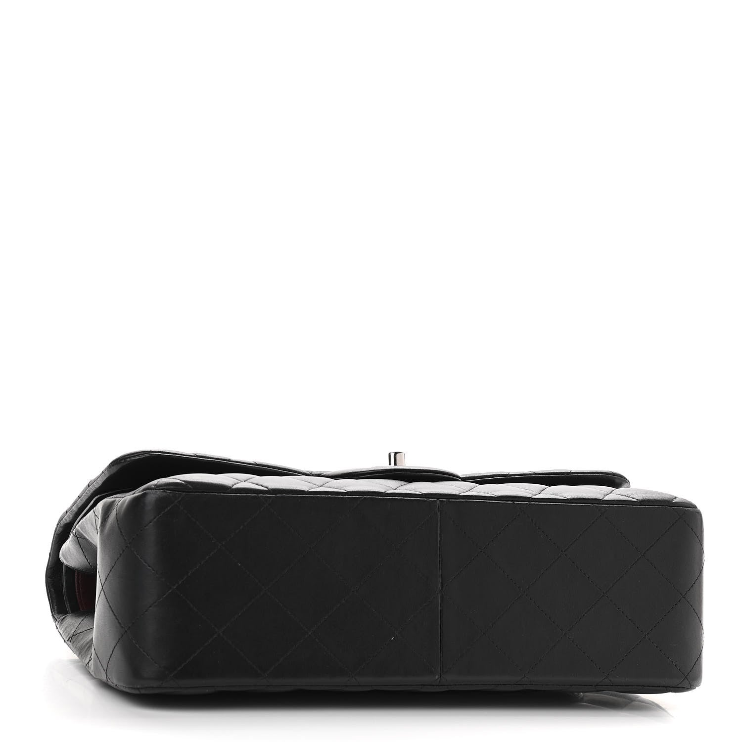 Chanel Lambskin Quilted Jumbo Double Flap Black 4 of 13