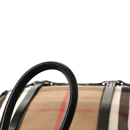 Burberry House Check Bridle Calfskin Tote Black 10 of 24