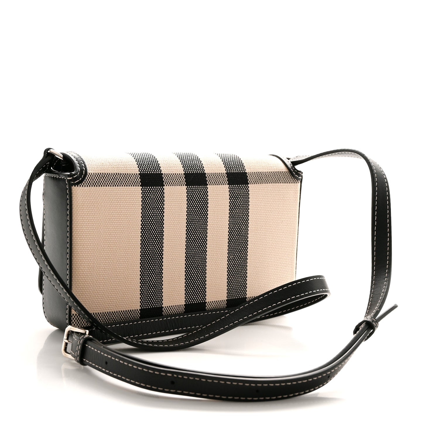 E-Canvas Vintage Check Hampshire Crossbody Black