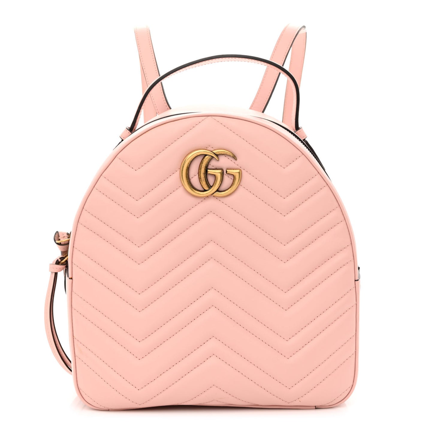 Calfskin Matelasse GG Marmont Dome Backpack Perfect Pink