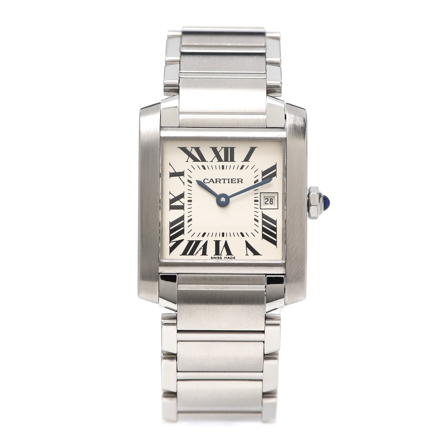 Cartier Stainless Steel 25mm Tank Francaise Quartz Watch 1 of 7