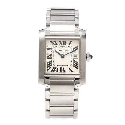 Cartier Stainless Steel 25mm Tank Francaise Quartz Watch 1 of 7