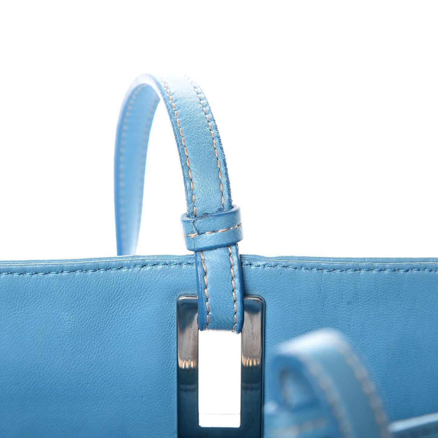 Soft Calf Tote Turchese