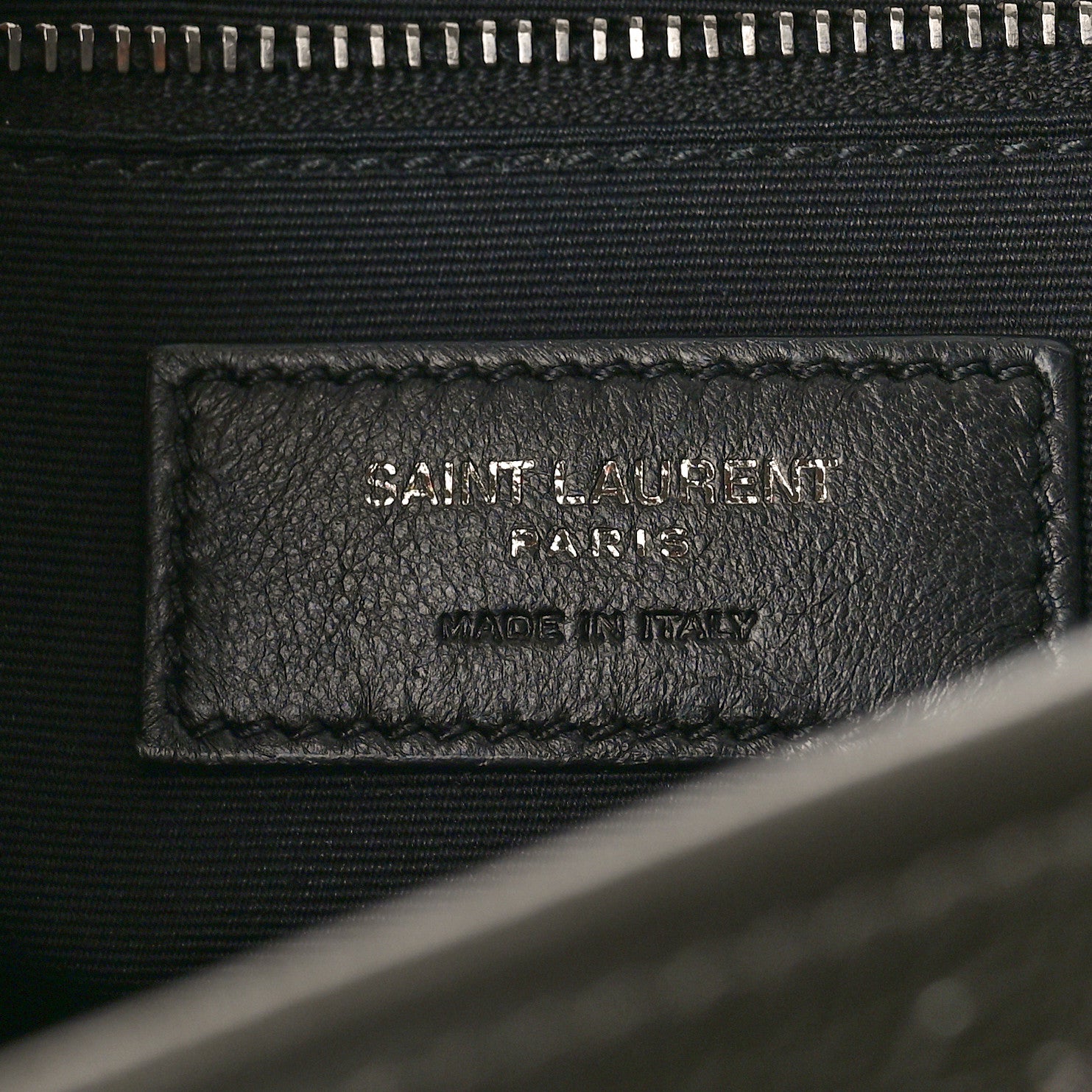 Saint Laurent Crinkled Calfskin Matelasse Monogram Medium Niki Chain Satchel Fog 5 of 11