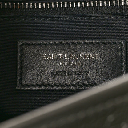 Saint Laurent Crinkled Calfskin Matelasse Monogram Medium Niki Chain Satchel Fog 5 of 11