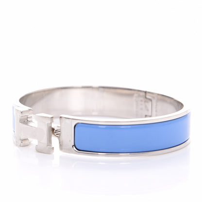 Hermes Enamel Narrow Clic Clac H Bracelet PM Bleu Transat 5 of 9