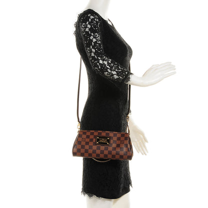 Louis Vuitton Damier Ebene Eva Clutch 2 of 7