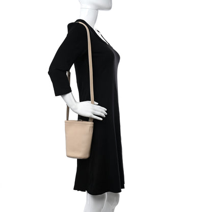 Mansur Gavriel Pebbled Calfskin Zip Bucket Bag Aglio 2 of 10