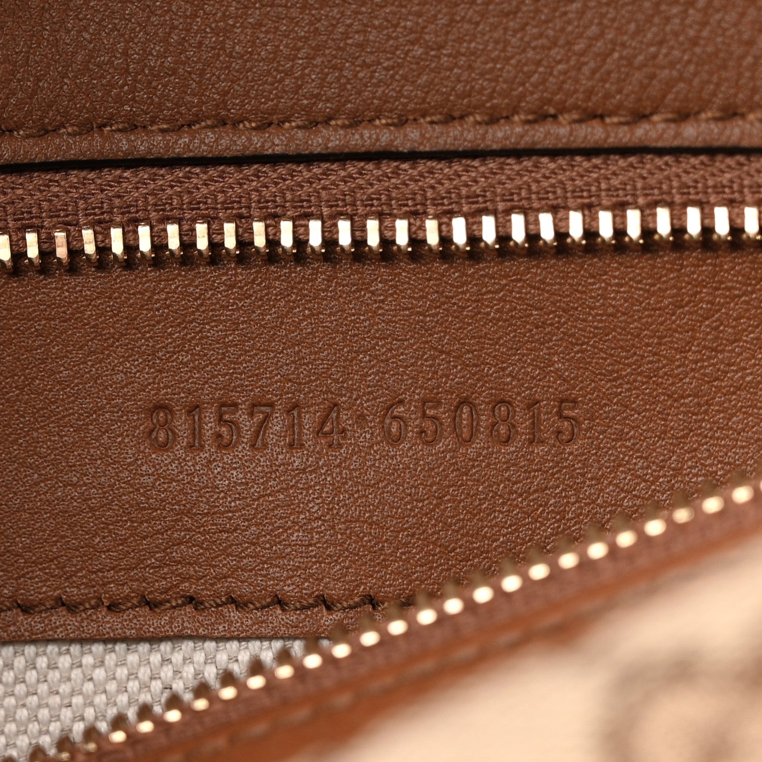 Gucci GG Monogram Calfskin Medium Blondie Top Handle Bag Beige Dark Brown 7 of 11