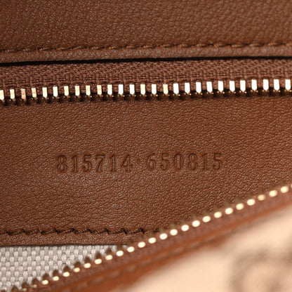 Gucci GG Monogram Calfskin Medium Blondie Top Handle Bag Beige Dark Brown 7 of 11