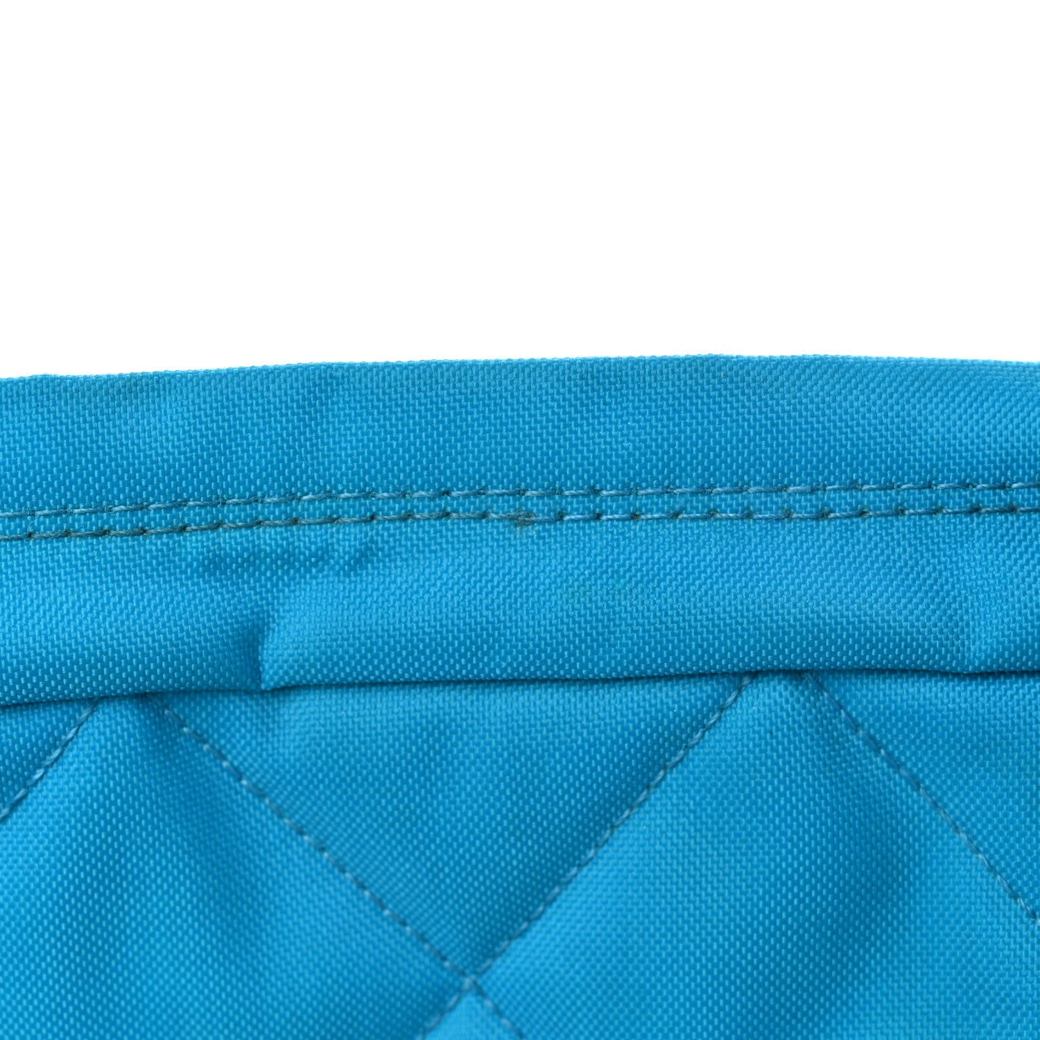 Chanel Canvas Quilted Shoulder Bag Turquoise 13 of 14