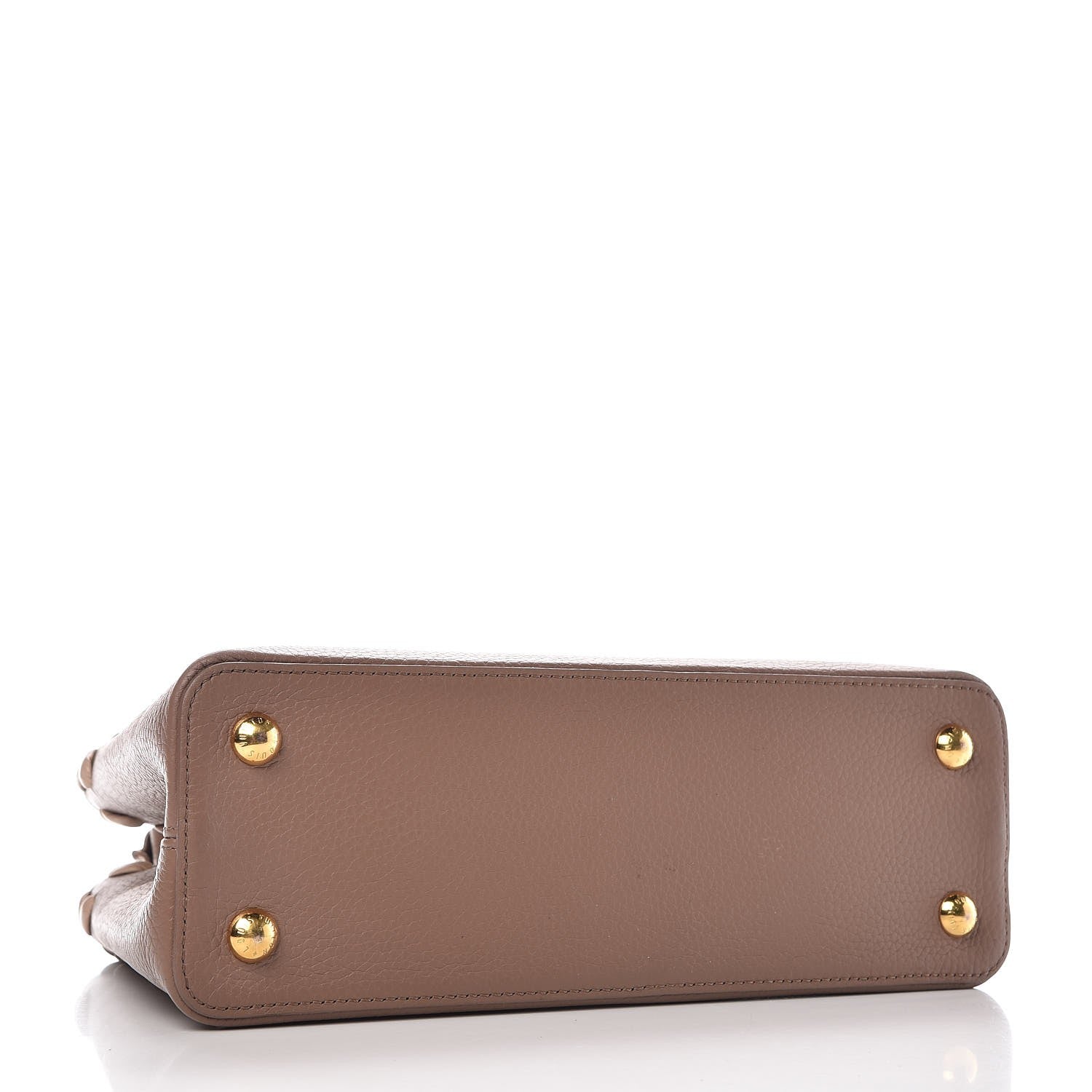 Louis Vuitton Taurillon Lambskin Capucines PM Taupe 4 of 9
