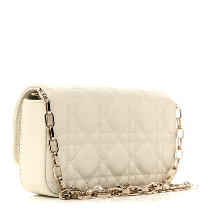 Christian Dior Lambskin Cannage Dior Talk Phone Pouch Latte 3 of 11