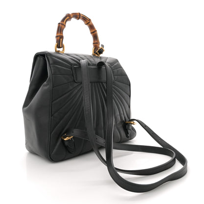 Gucci Calfskin Bamboo Trapuntata Queen Margaret Backpack Black 3 of 13