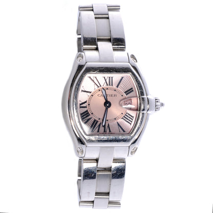 Cartier Stainless Steel 31mm Roadster Quartz Watch Pink 1 of 5