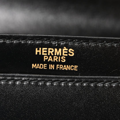 Hermes Box Tassel Shoulder Bag Black 6 of 9