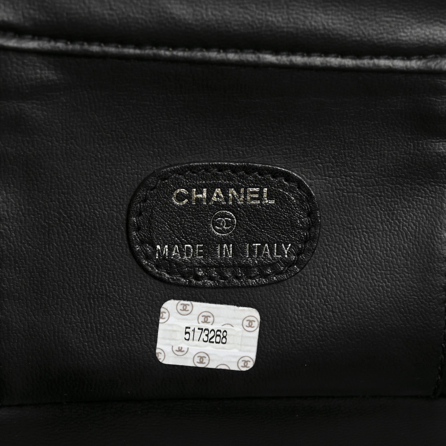Chanel Caviar Round Jewelry Travel Case  Black 6 of 7