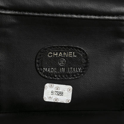 Chanel Caviar Round Jewelry Travel Case  Black 6 of 7