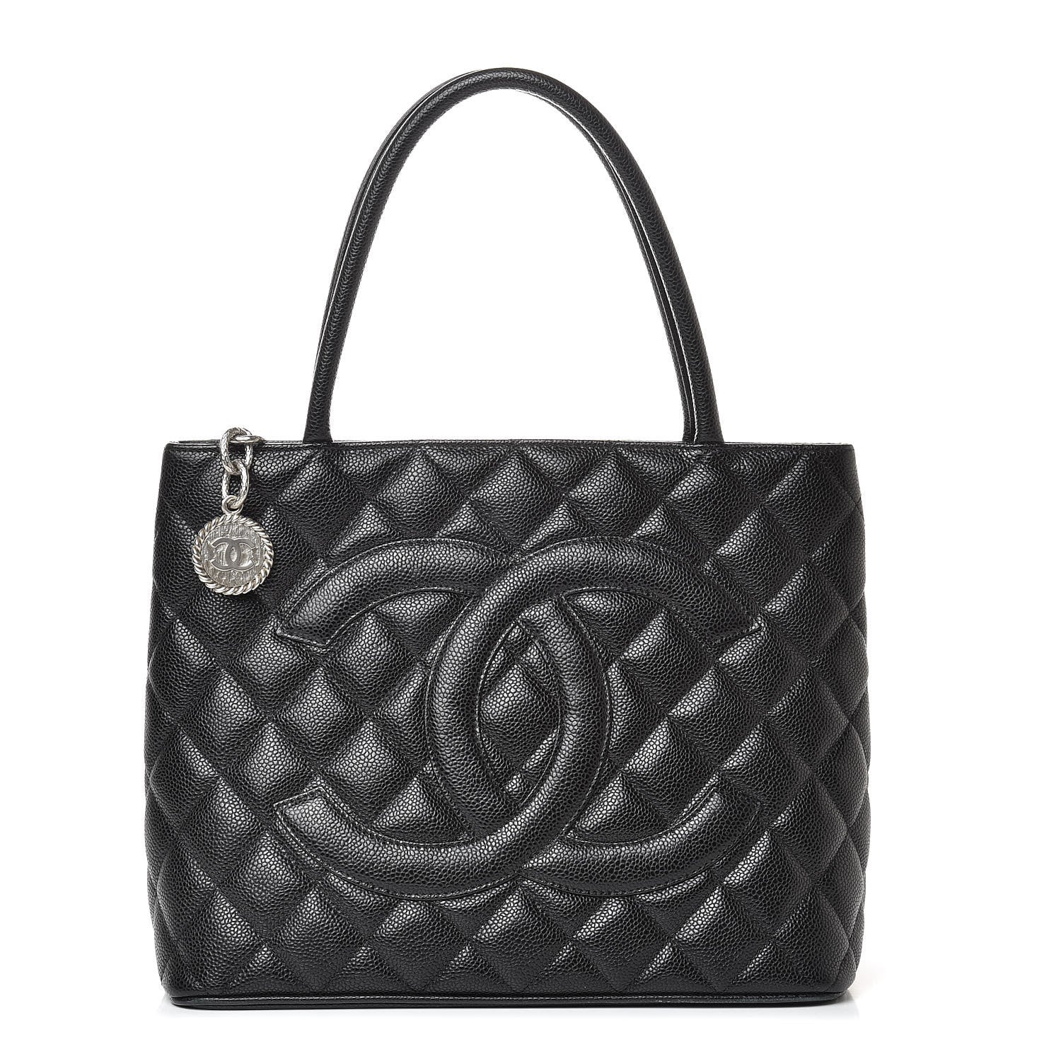Chanel Caviar Quilted Medallion Tote Black 1 of 15