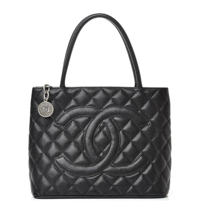 Chanel Caviar Quilted Medallion Tote Black 1 of 15