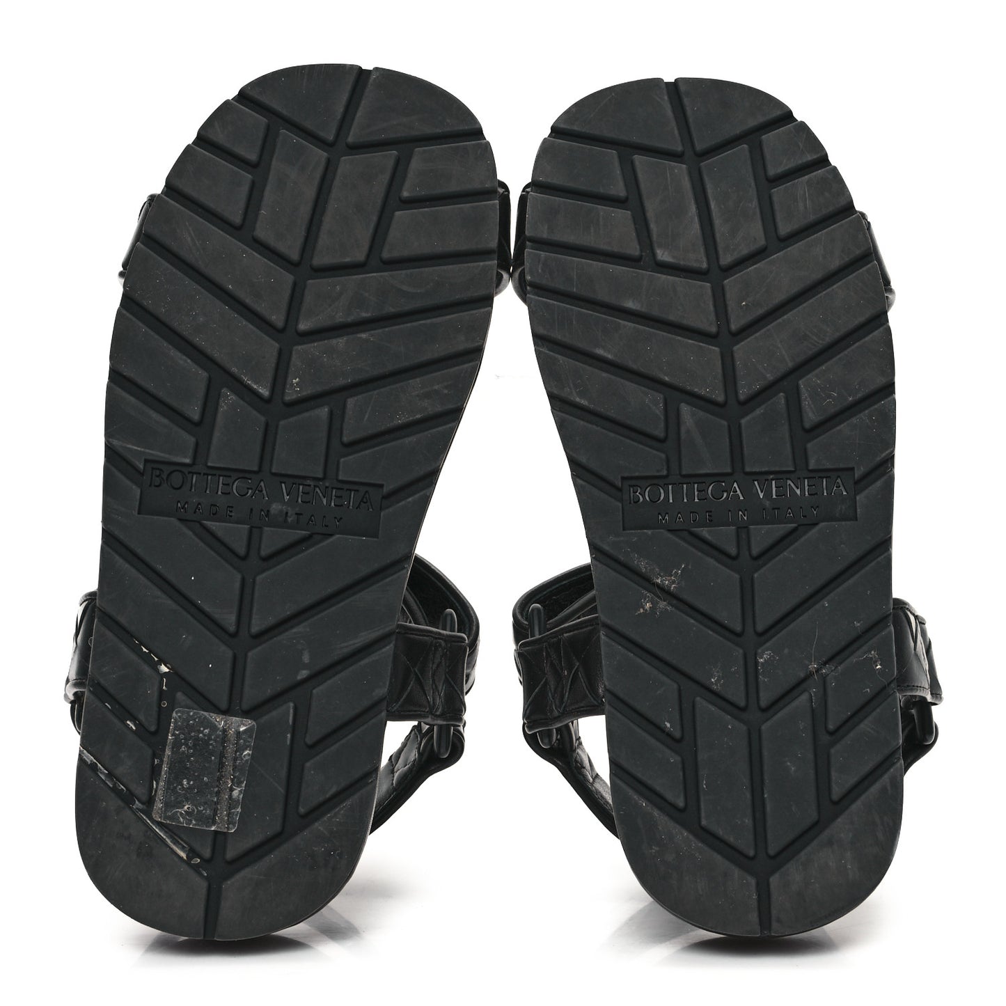 Nappa Intrecciato Trip Sandals 36 Black