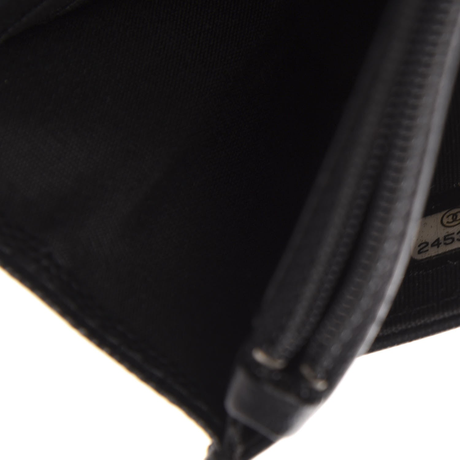 Chanel Caviar Chevron Quilted Boy Wallet On Chain WOC Black 8 of 12