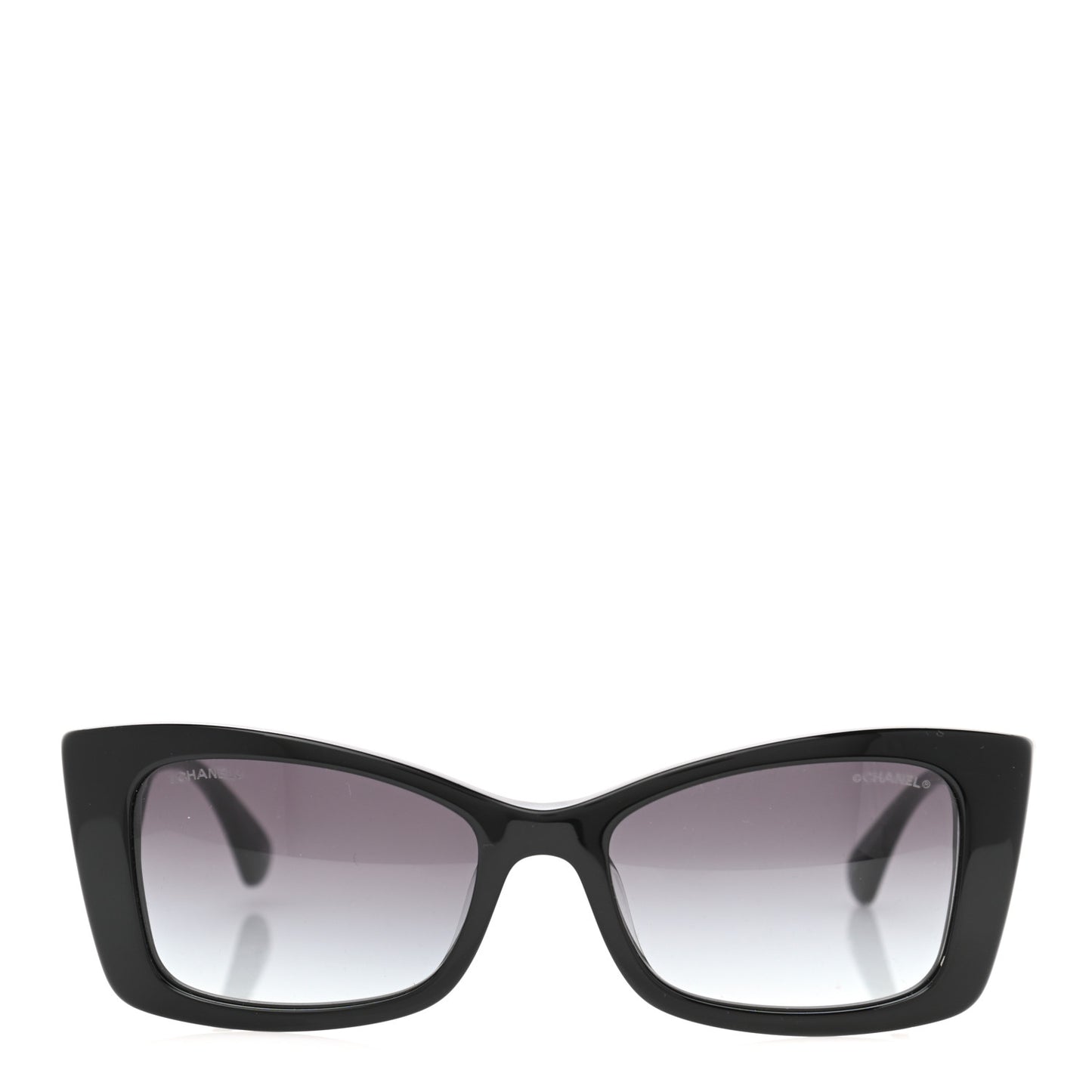 Acetate CC Rectangle Sunglasses 5430-A Black