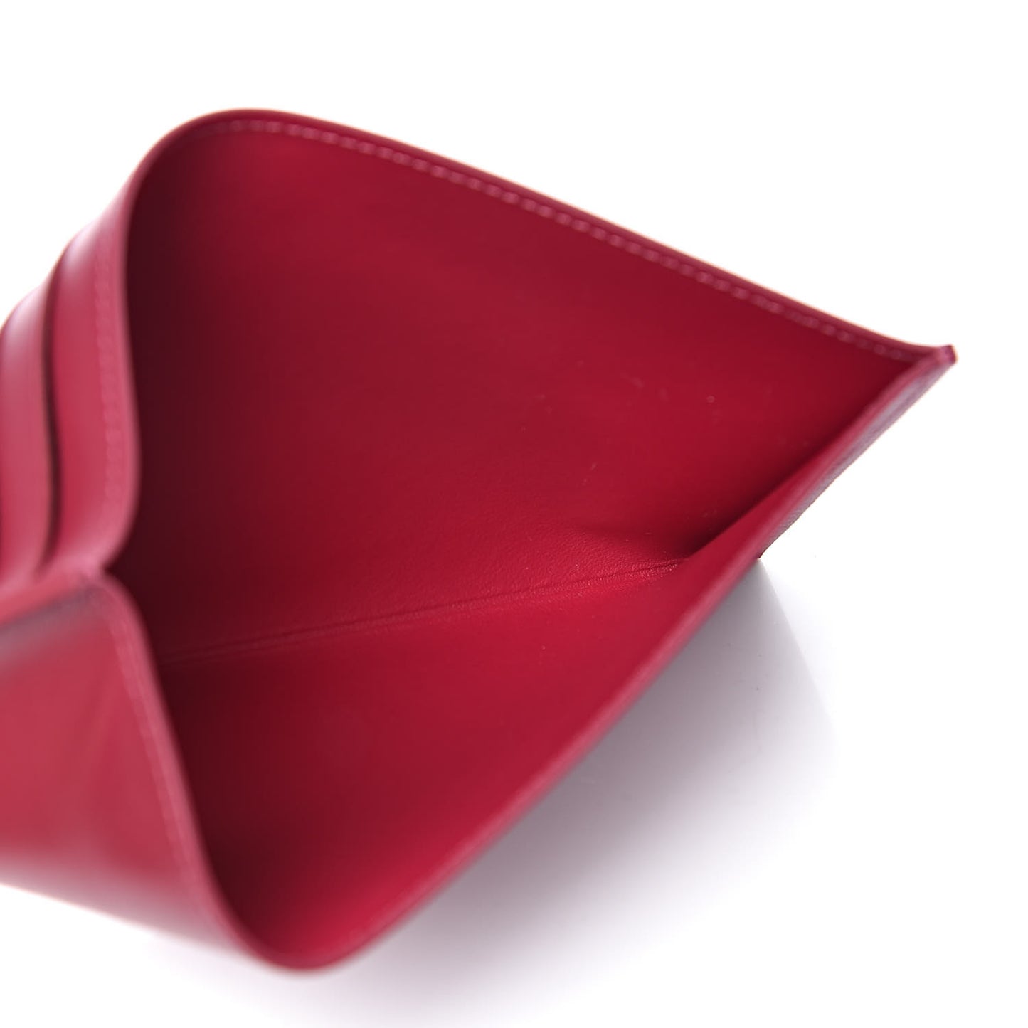 Calfskin Felicie Card Holder Insert Fuchsia