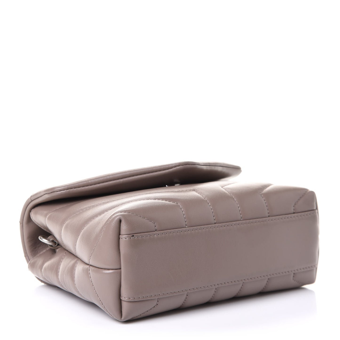Calfskin Y Quilted Monogram Toy Loulou Crossbody Bag Mink