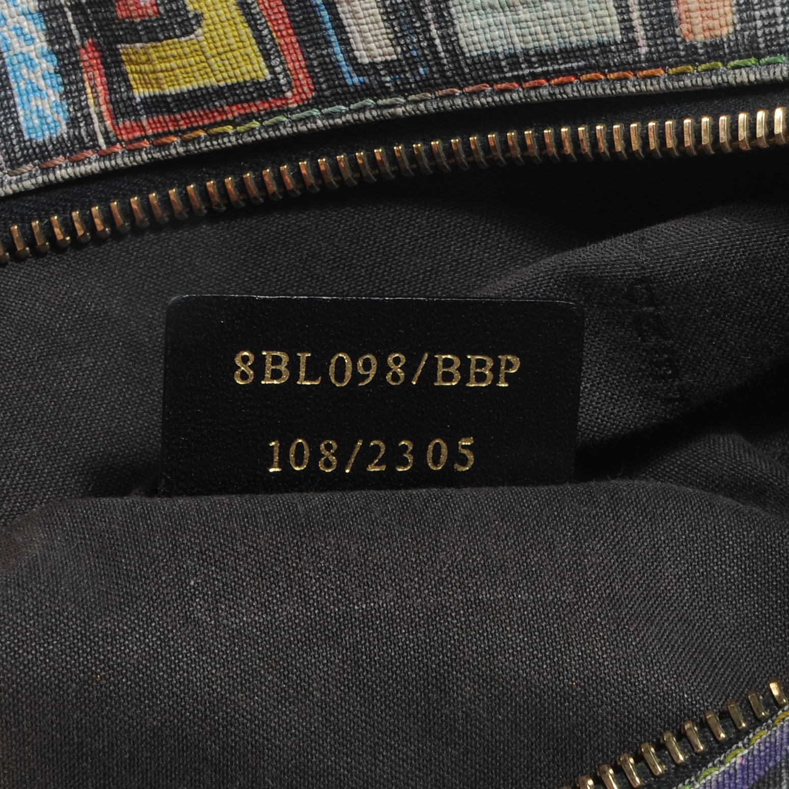 Fendi Zucca Spalmati FF Multicolor Forever Boston Black Multicolor 7 of 11