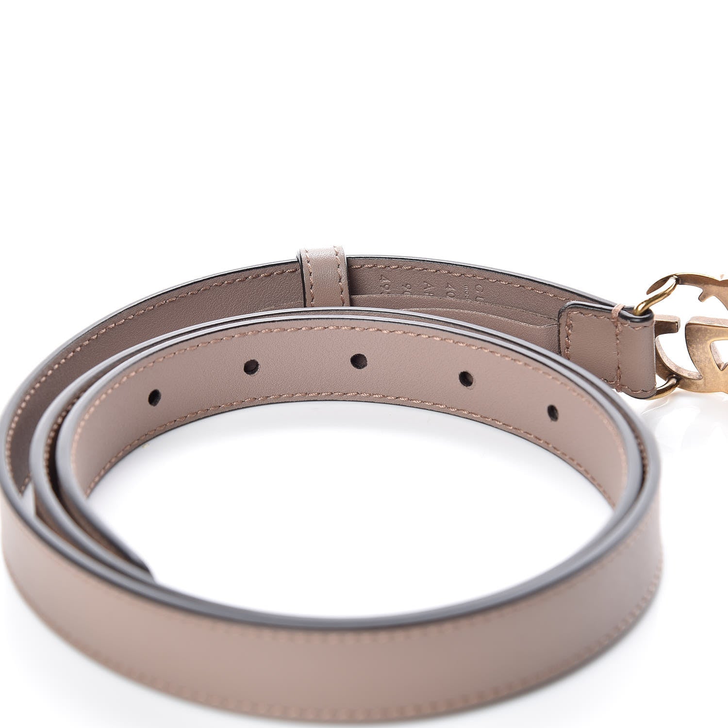 Gucci Calfskin Double G 20mm Belt 90 36 Porcelain Rose 5 of 6