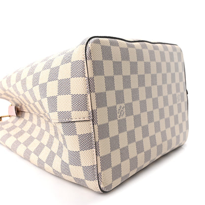 Louis Vuitton Damier Azur Neonoe MM Eau De Rose 9 of 10