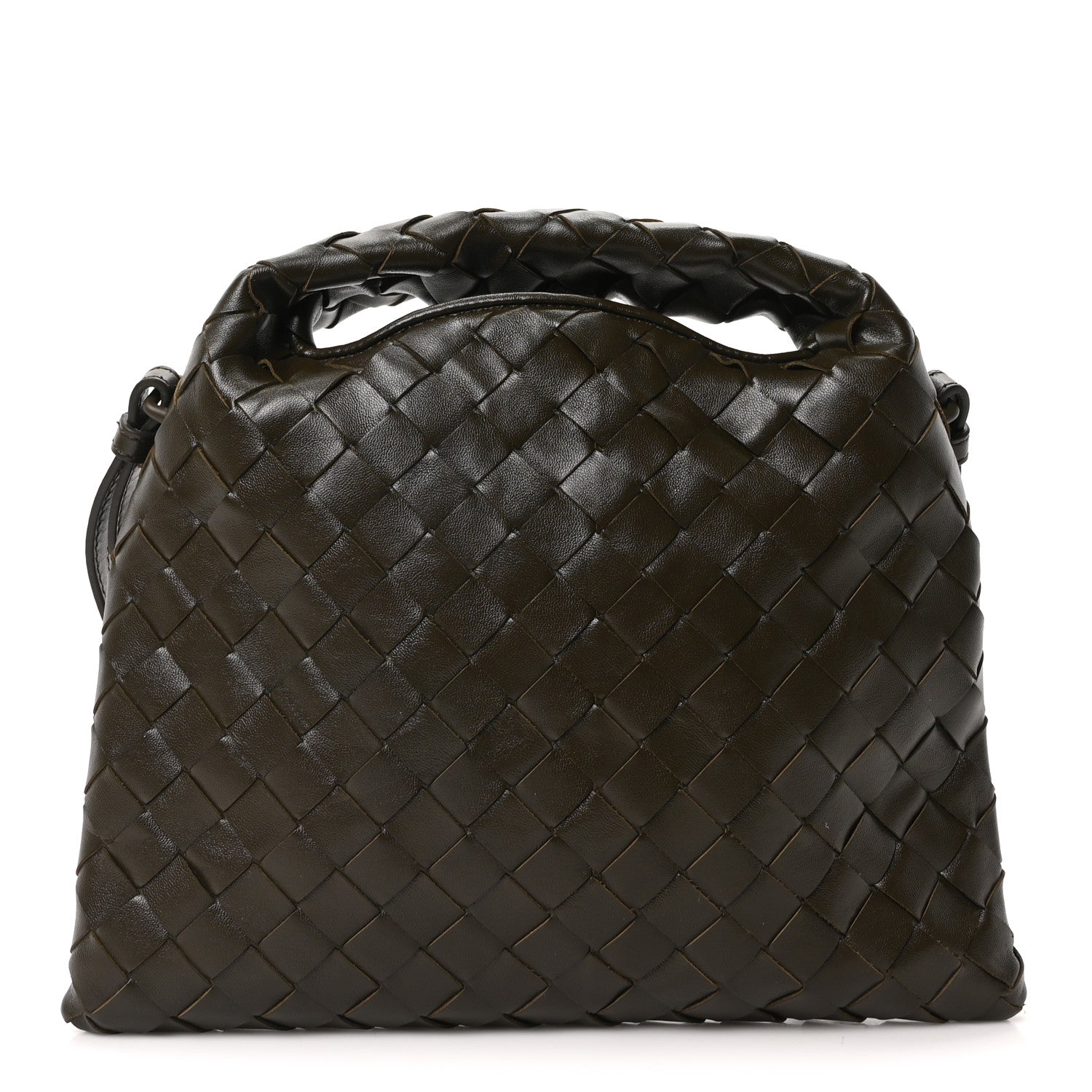 Bottega Veneta Calfskin Intrecciato Mini Hop Khaki 1 of 9