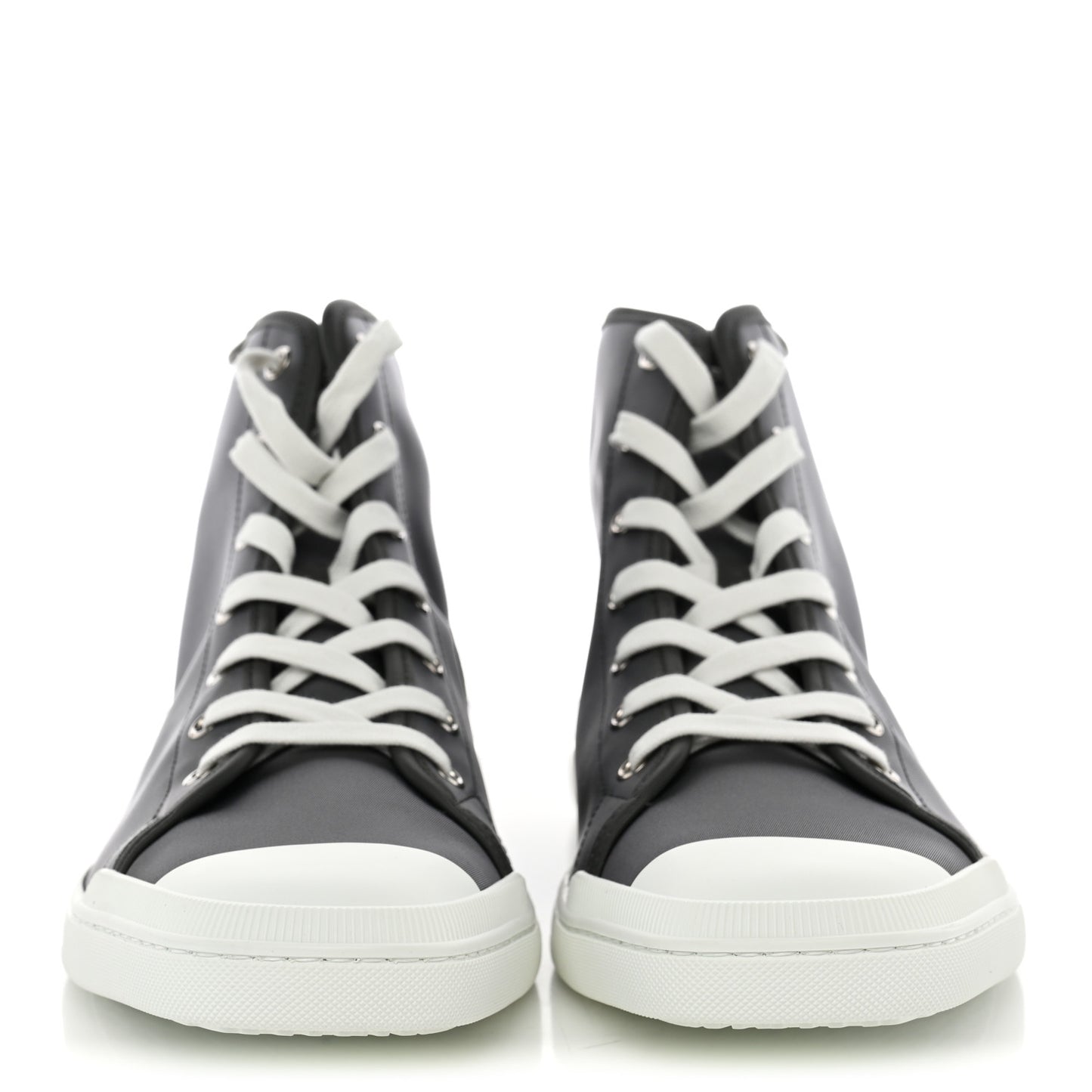 Nylon Mens Express High Top Sneaker 44 Gris Meyer White