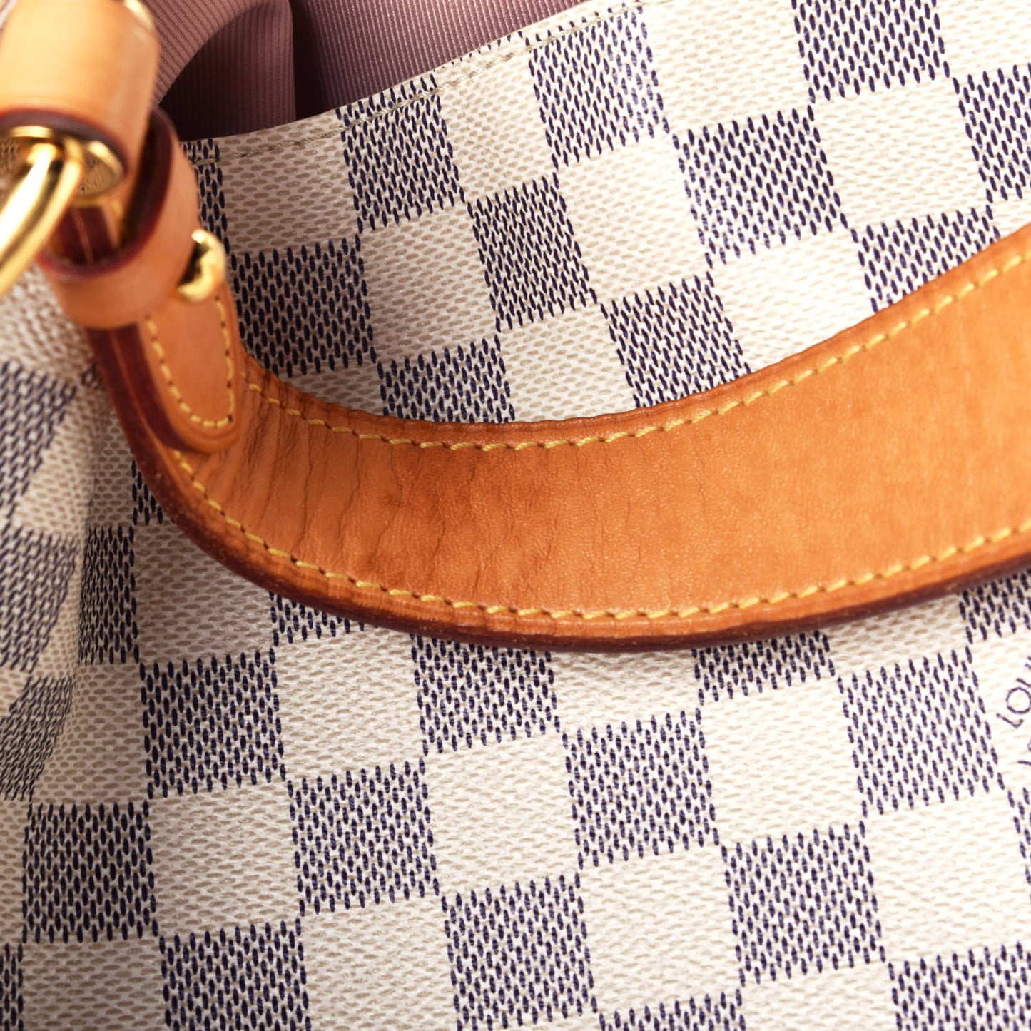 Damier Azur Graceful MM Rose Ballerine