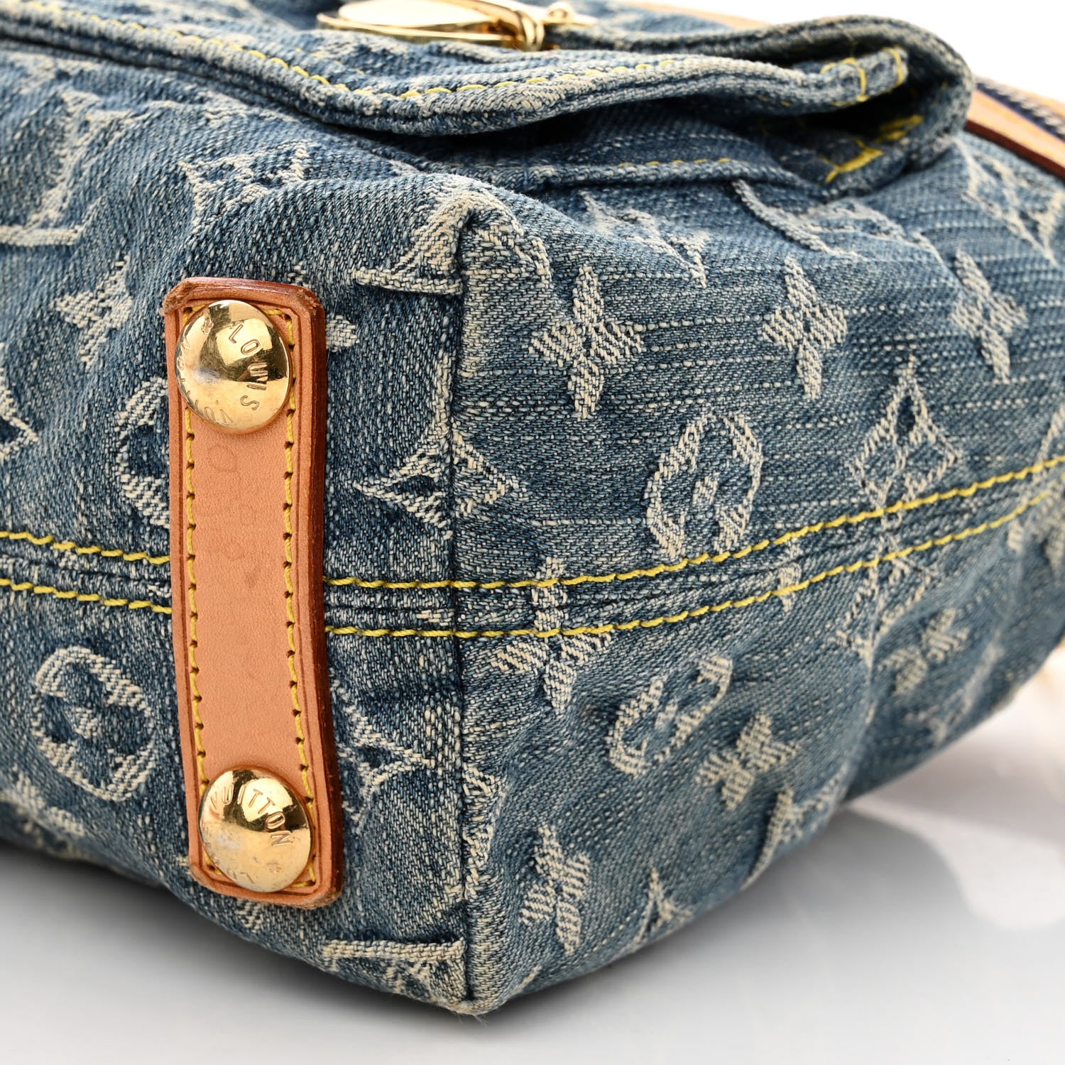 Louis Vuitton Monogram Denim Baggy PM Blue 9 of 9