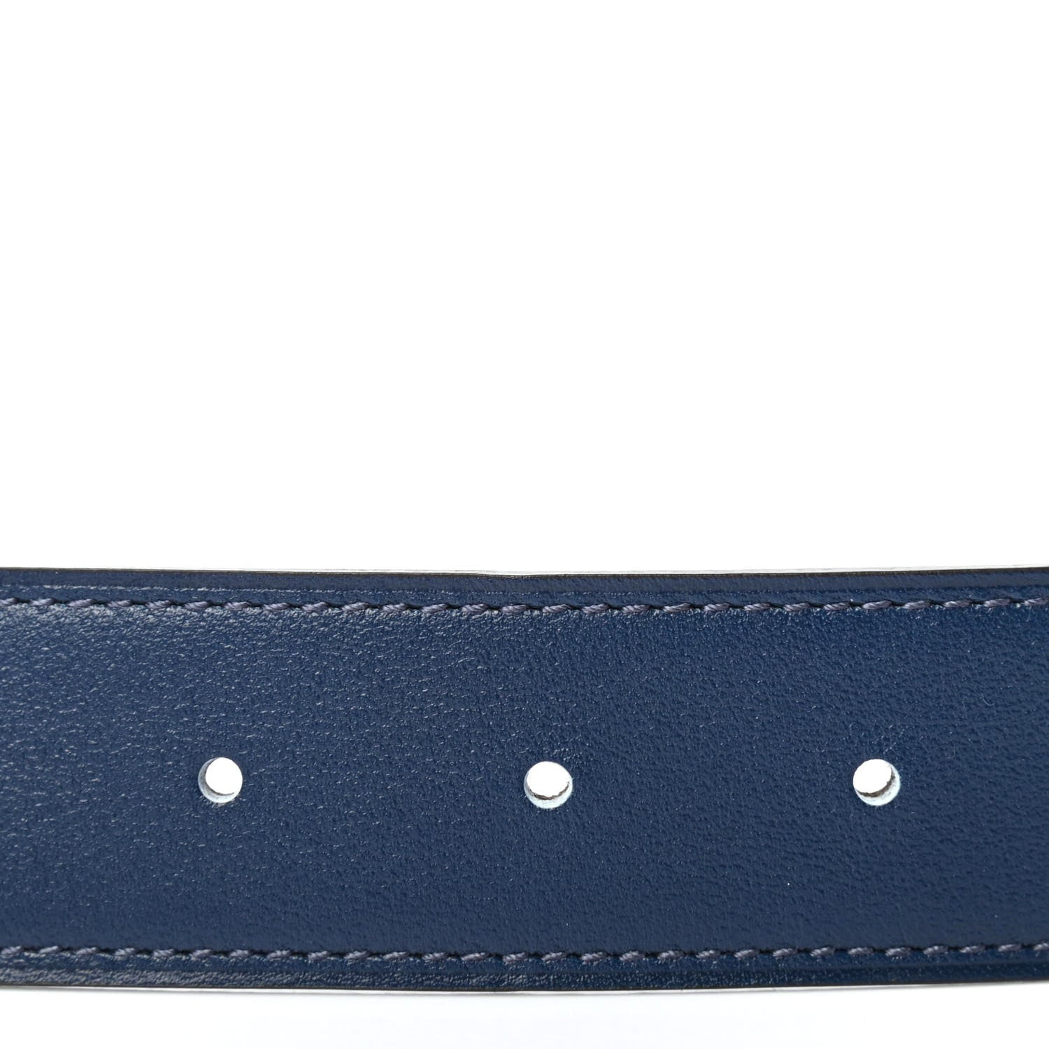 Hermes Box Togo 32mm Belt Strap 75 Bleu De Prusse Vert Maquis 3 of 4