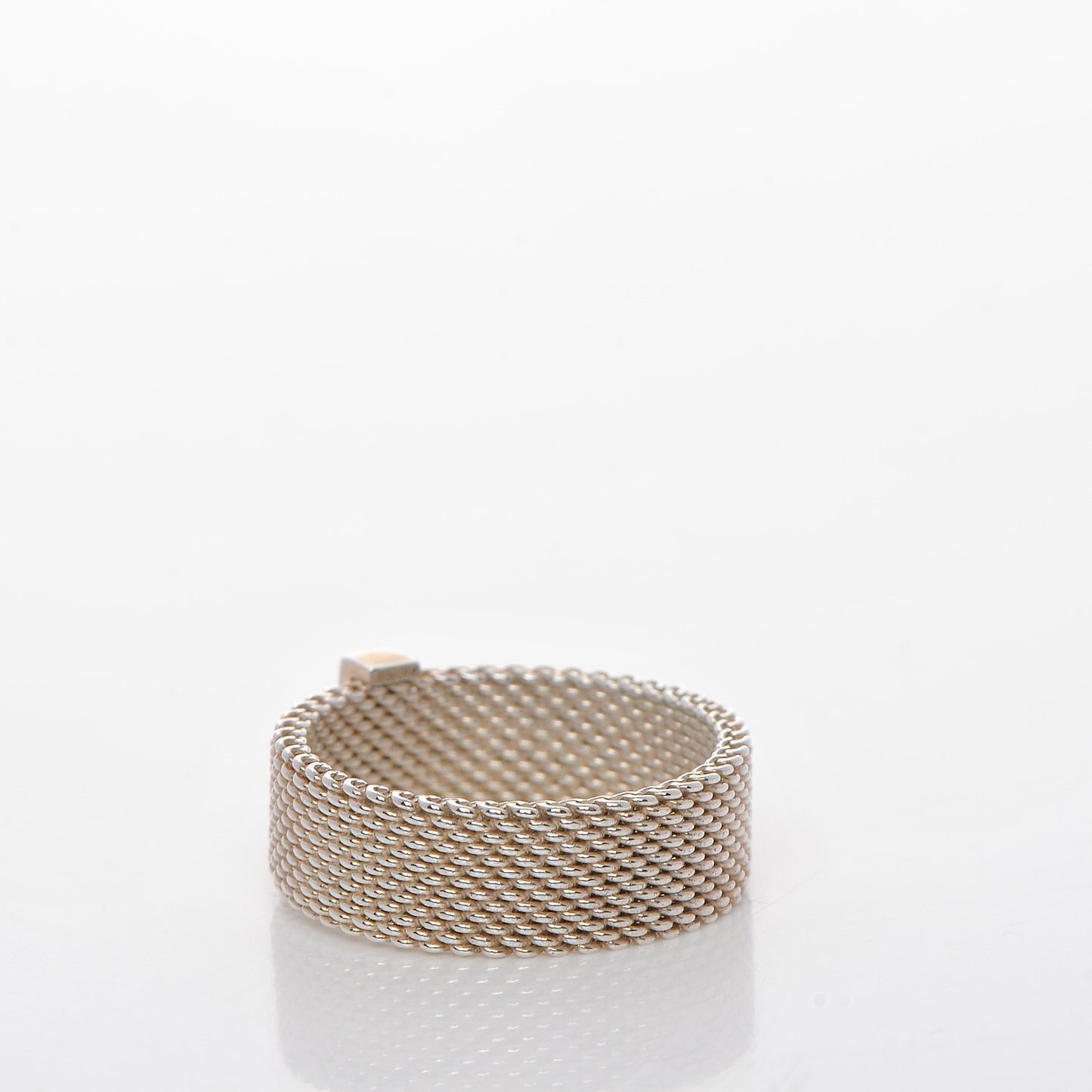 Sterling Silver Diamond Mesh Somerset Ring 57 8