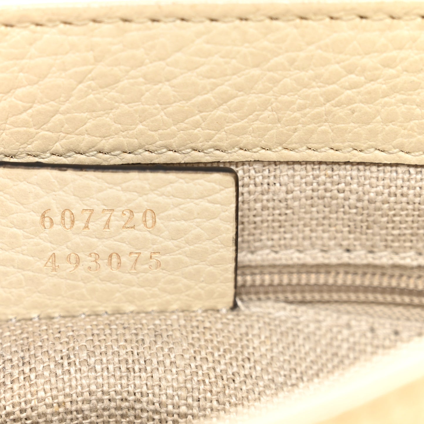 Dollar Calfskin Interlocking G Crossbody Bag Mystic White