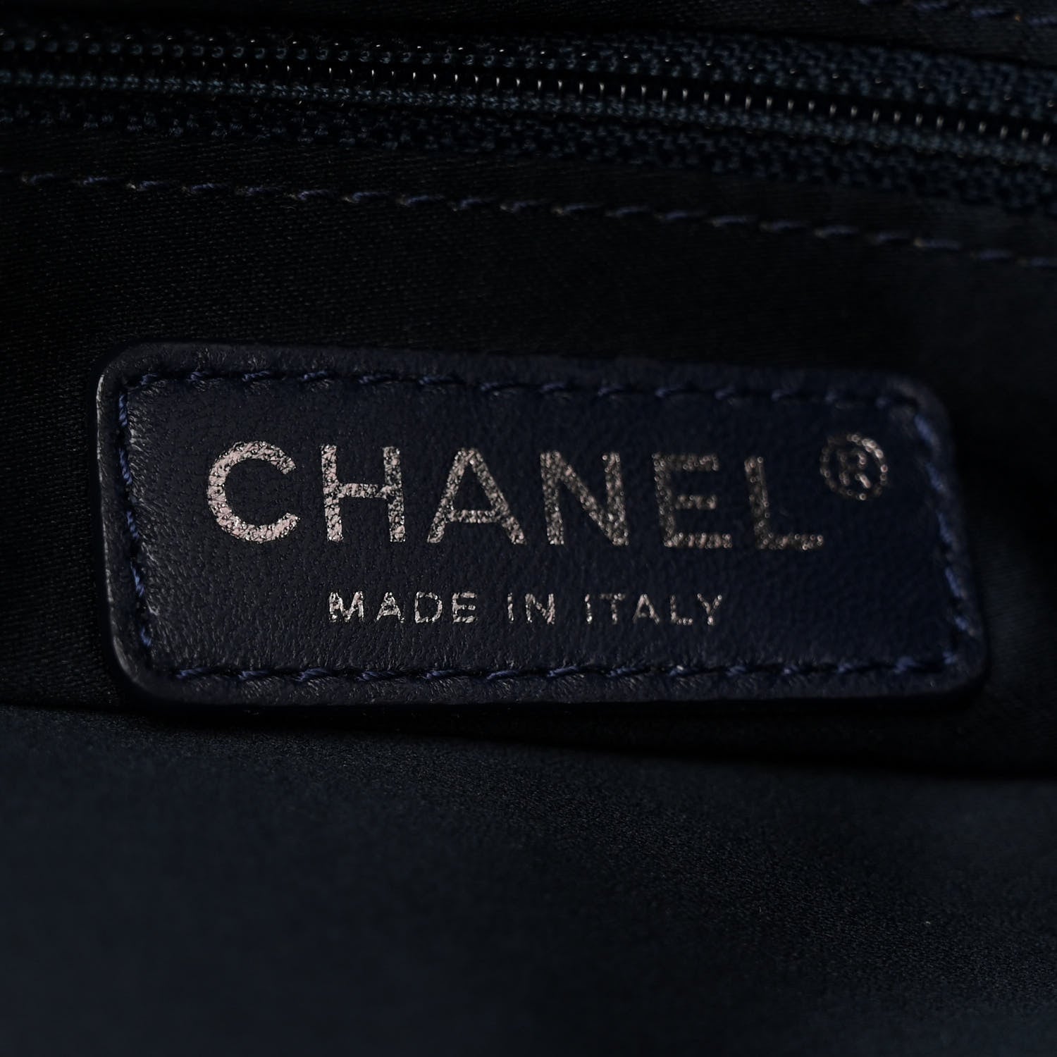Chanel Snakeskin Ultimate Stitch Shopper Tote Blue 7 of 11