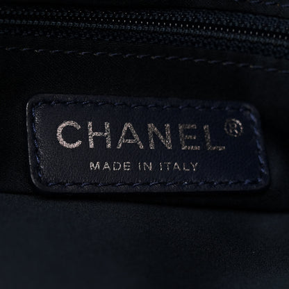 Chanel Snakeskin Ultimate Stitch Shopper Tote Blue 7 of 11