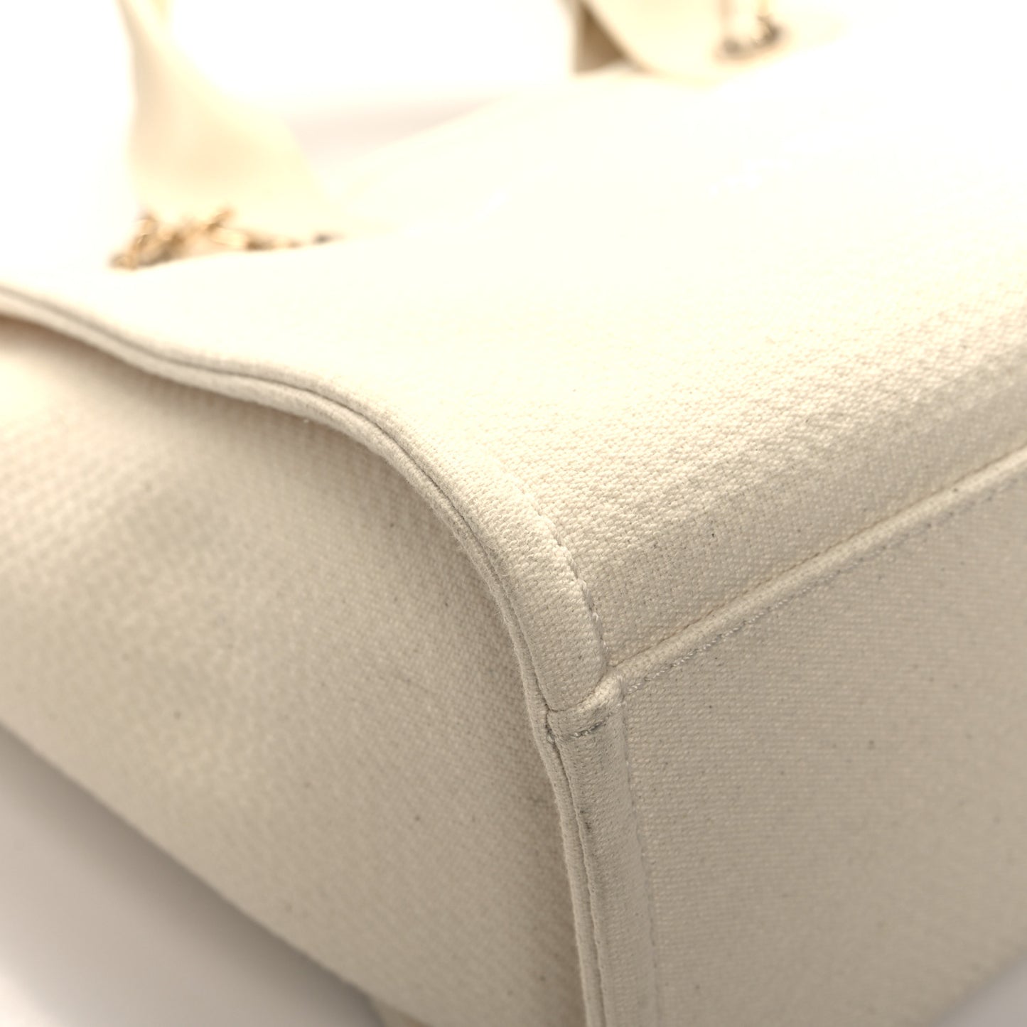 Mixed Fibers Small Deauville Tote White