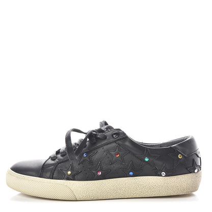 Saint Laurent Nappa Star Court Classic Sneakers 36.5 Black 1 of 9