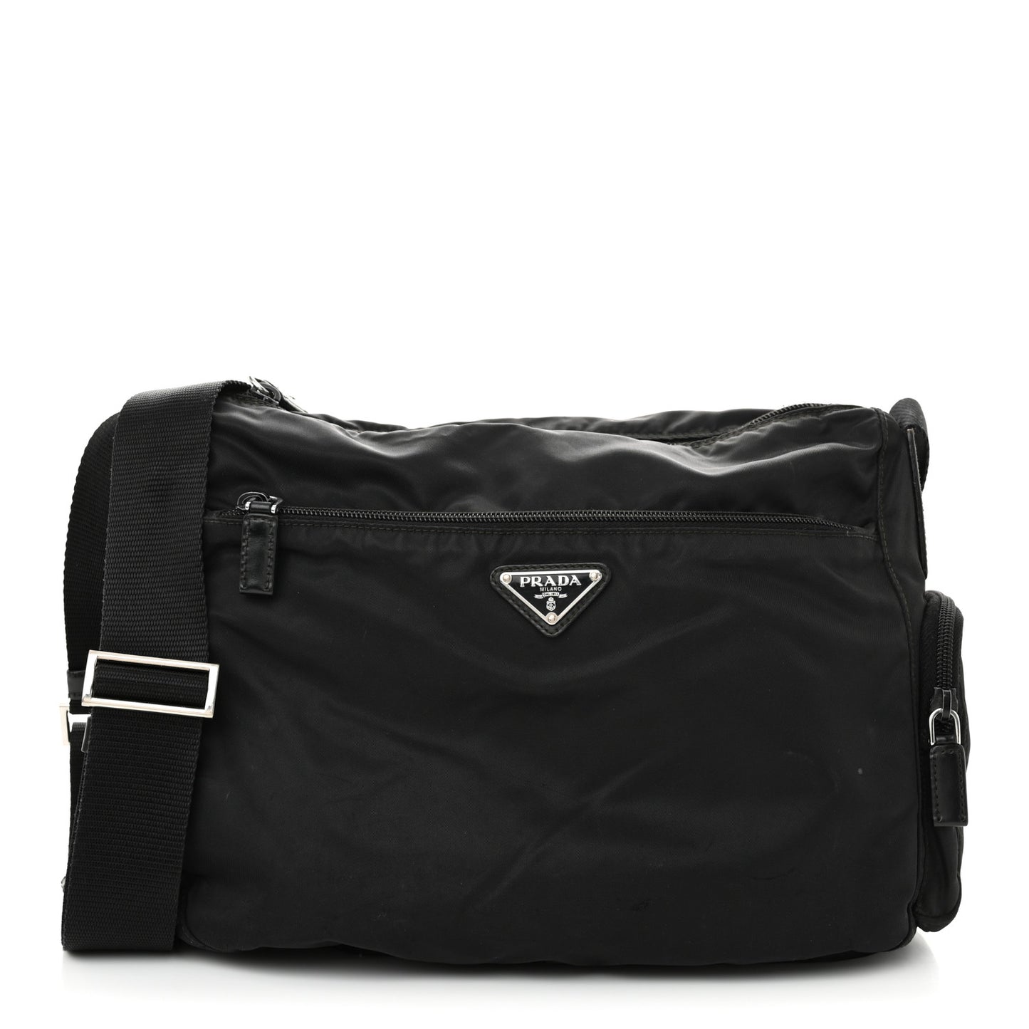 Tessuto Nylon Messenger Bag Black