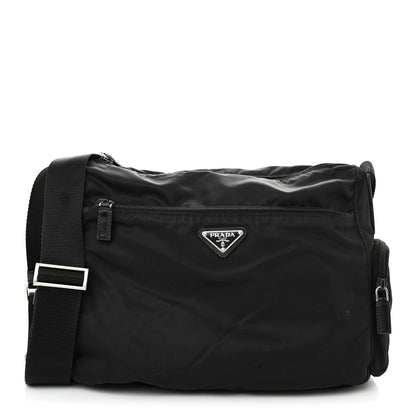 Prada Tessuto Nylon Messenger Bag Black 1 of 13